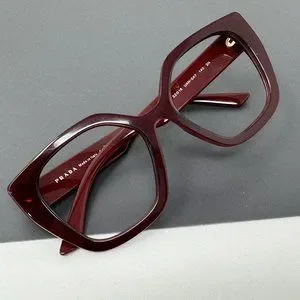 Prada | Accessories | Prada Burgundy Sunglasses Frame Only  display picture 2